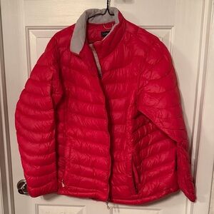 Lands' End Cherry Red Quilted Jacket
